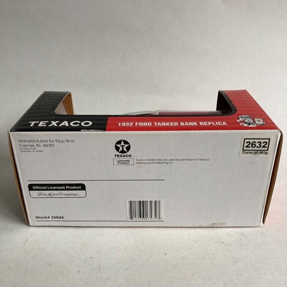 Texaco 1932 Ford Tanker Coin Bank Truck w/ KEY! by Kipp Bros. #26044 - Picture 8 of 9